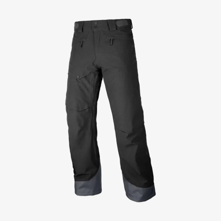 Black Salomon Untracked Men's Ski Pants | PH 64981I